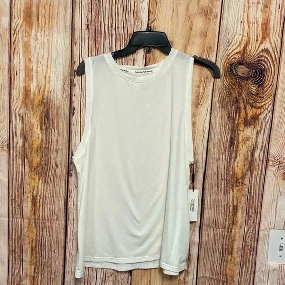 Women’s Calvin Klein Performance White Size Small Sleeve Top  NWT - Picture 1 of 9